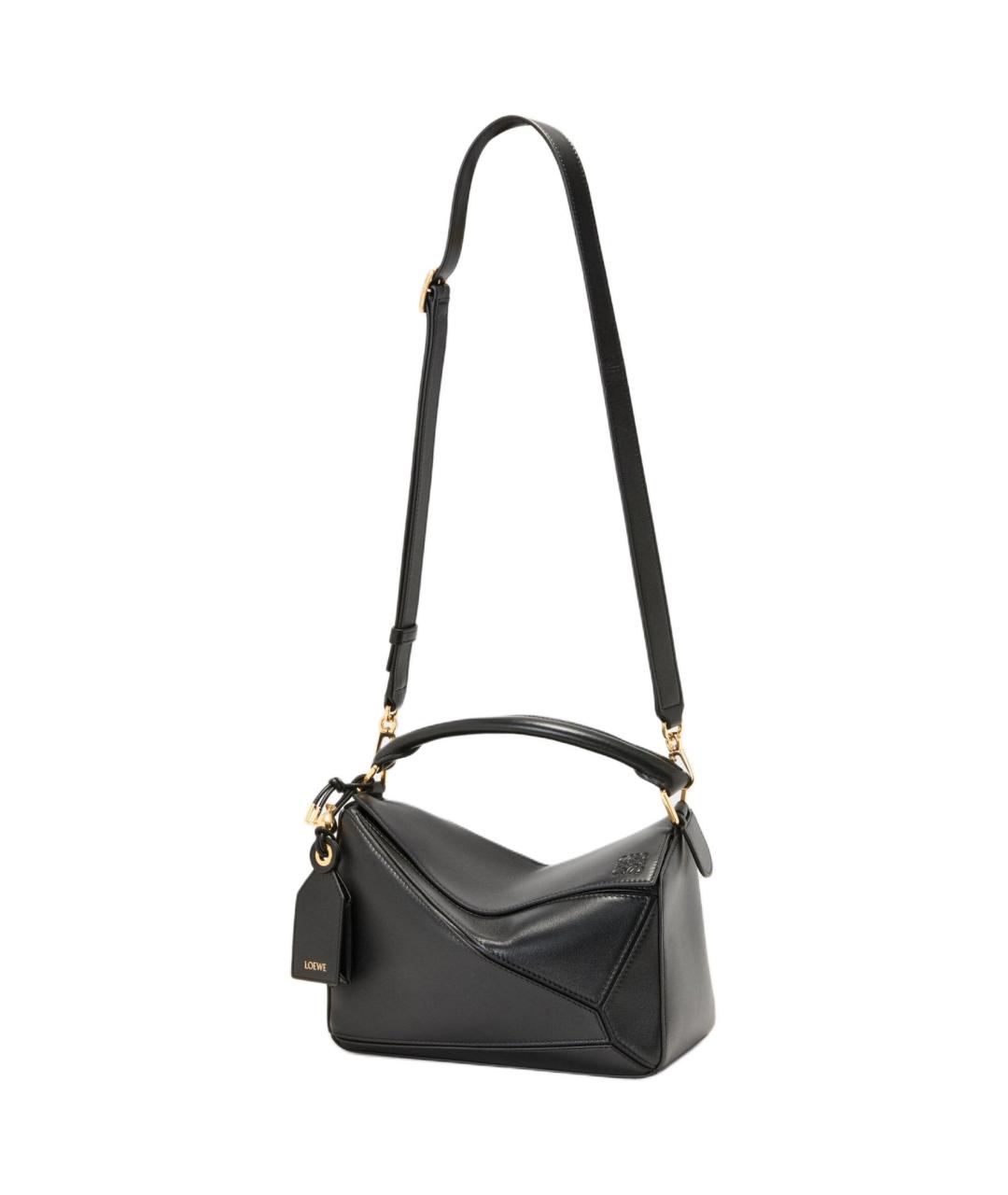 LOEWE Черная кожаная сумка через плечо, фото 7