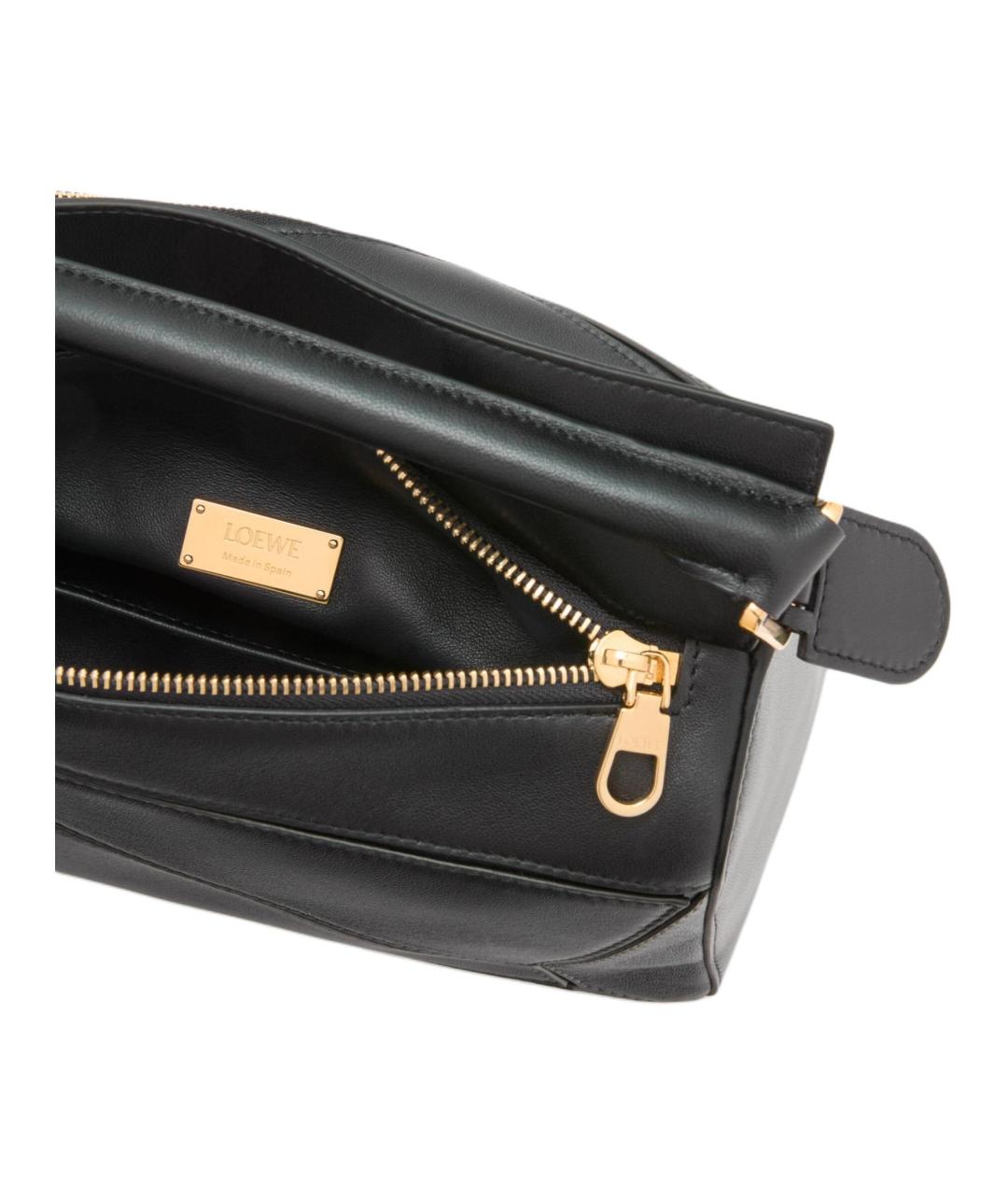 LOEWE Черная кожаная сумка через плечо, фото 8