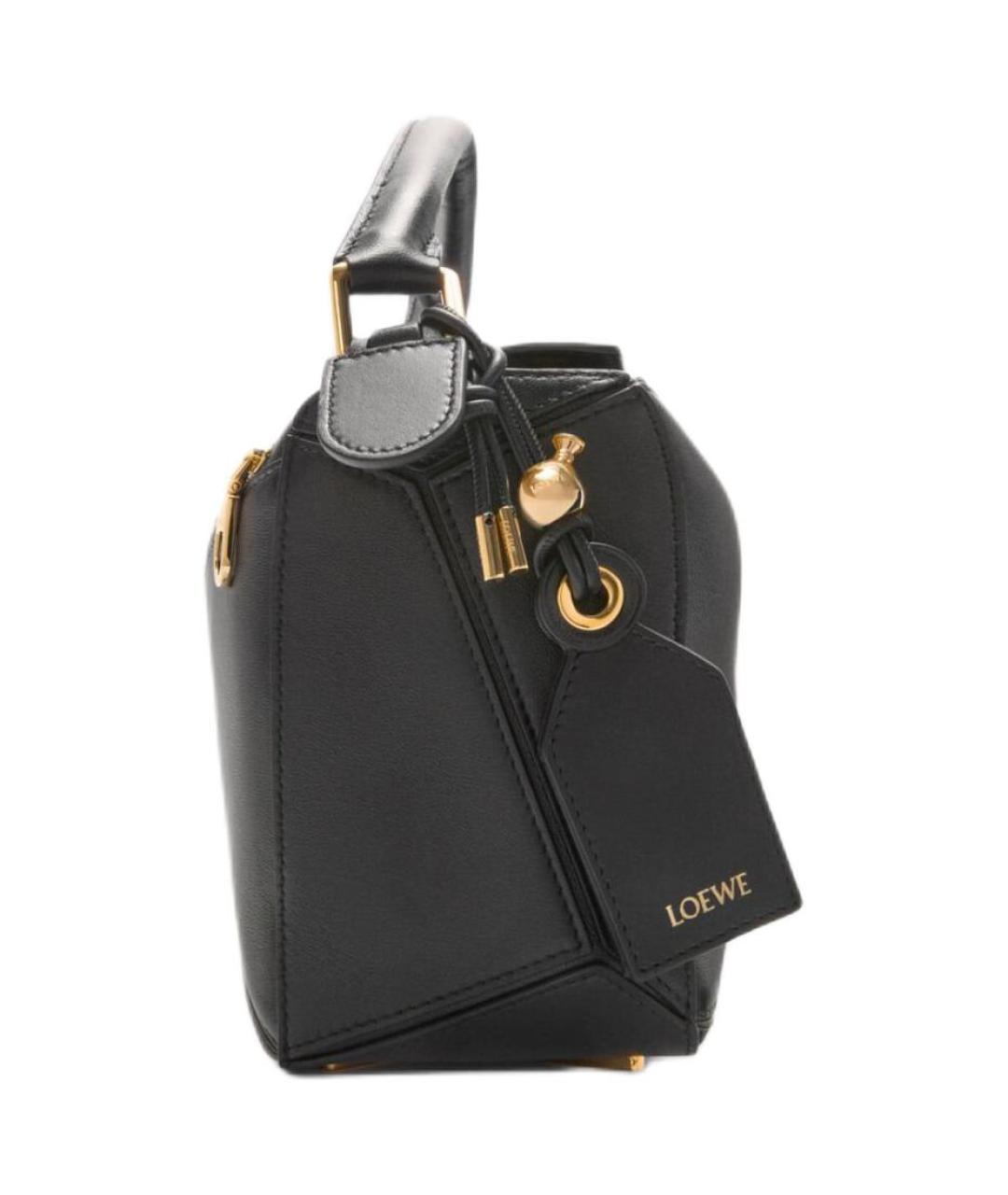 LOEWE Черная кожаная сумка через плечо, фото 5