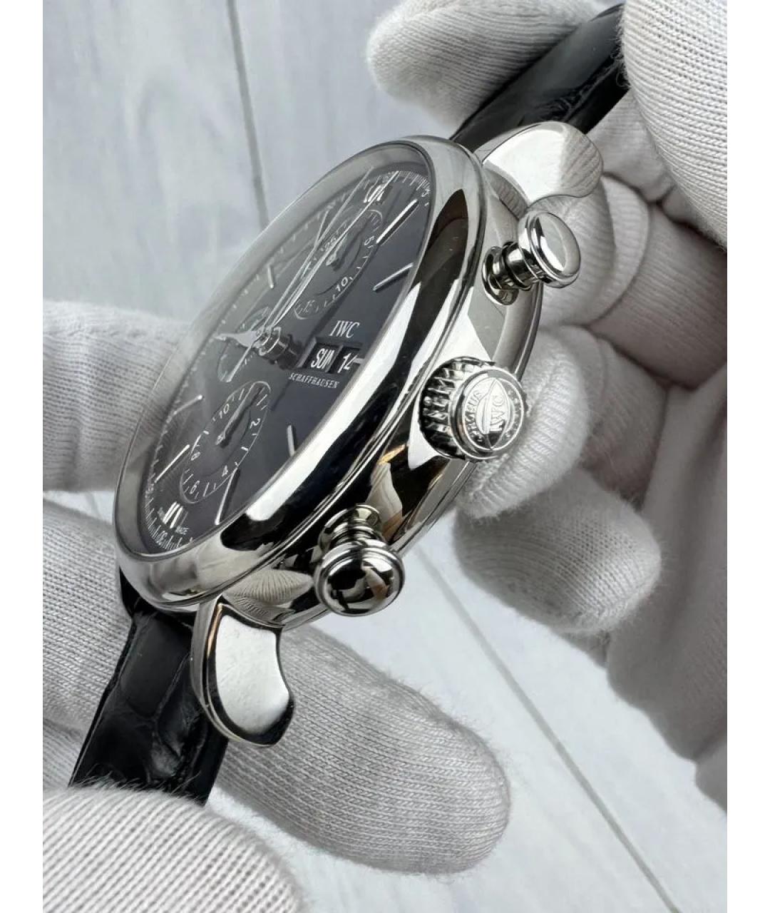 IWC Черные часы, фото 3