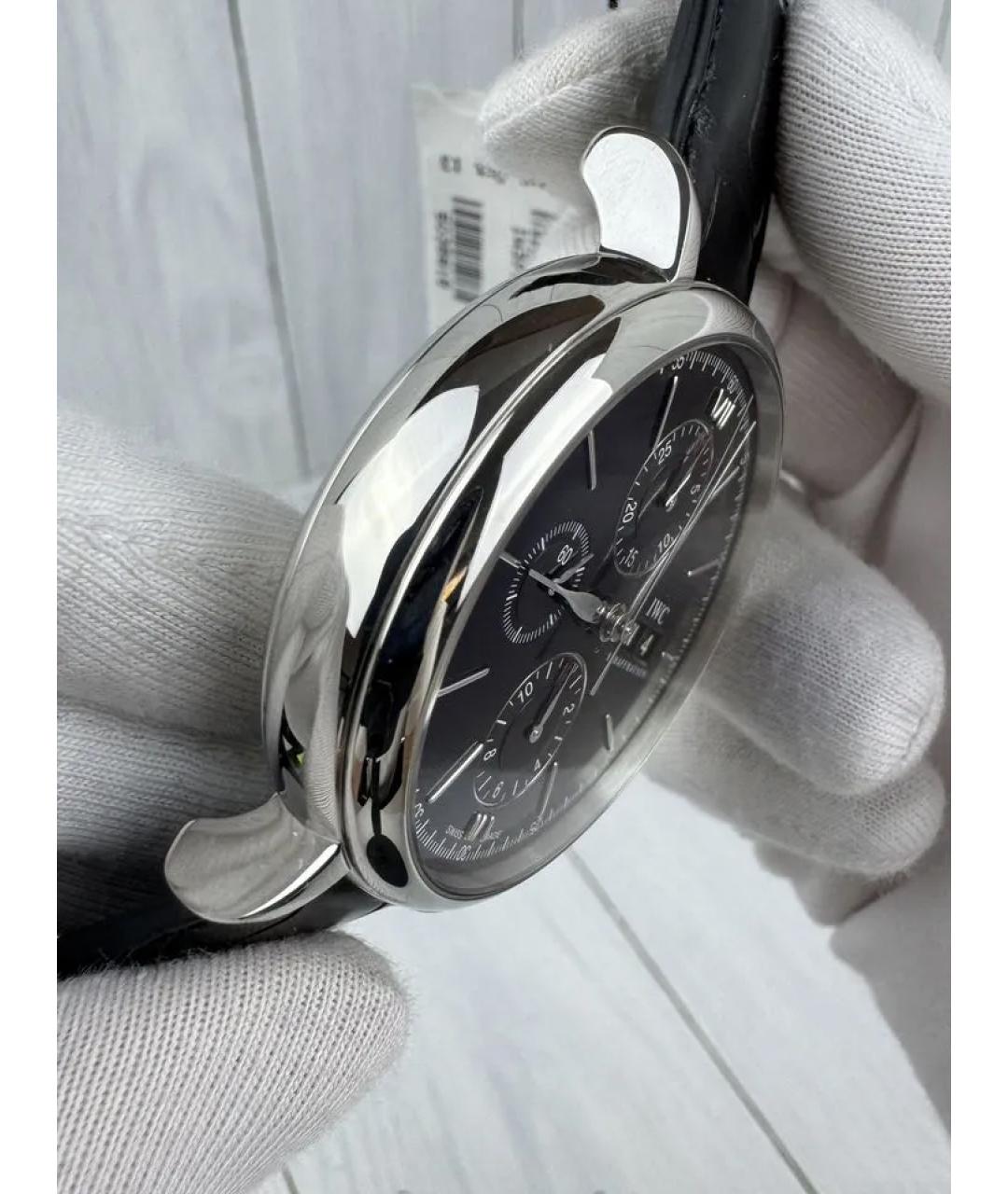 IWC Черные часы, фото 4