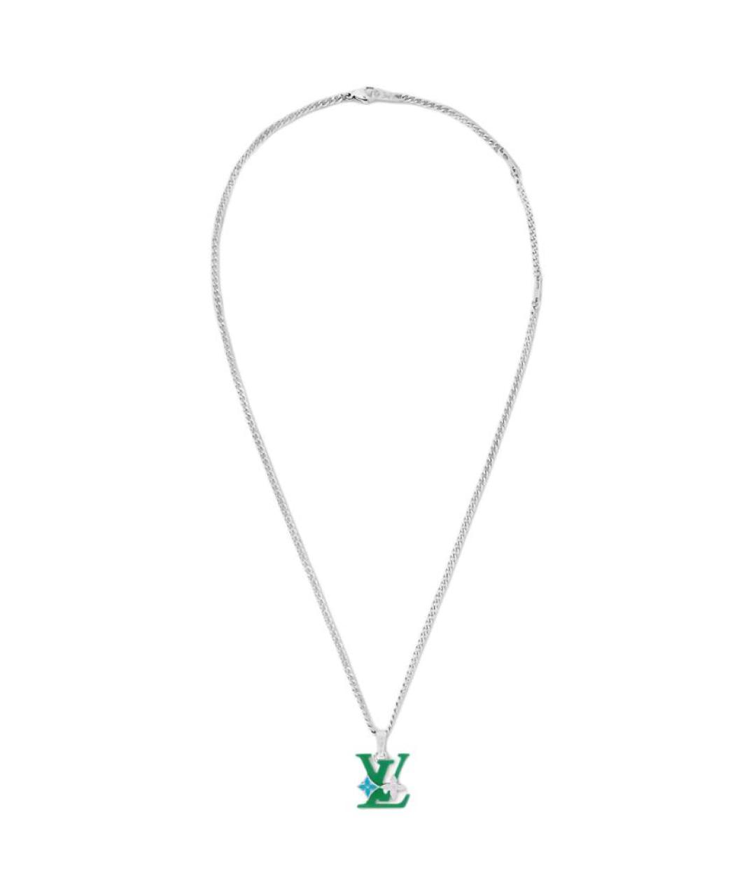 LOUIS VUITTON Серебряная металлическая цепочка/подвеска, фото 2