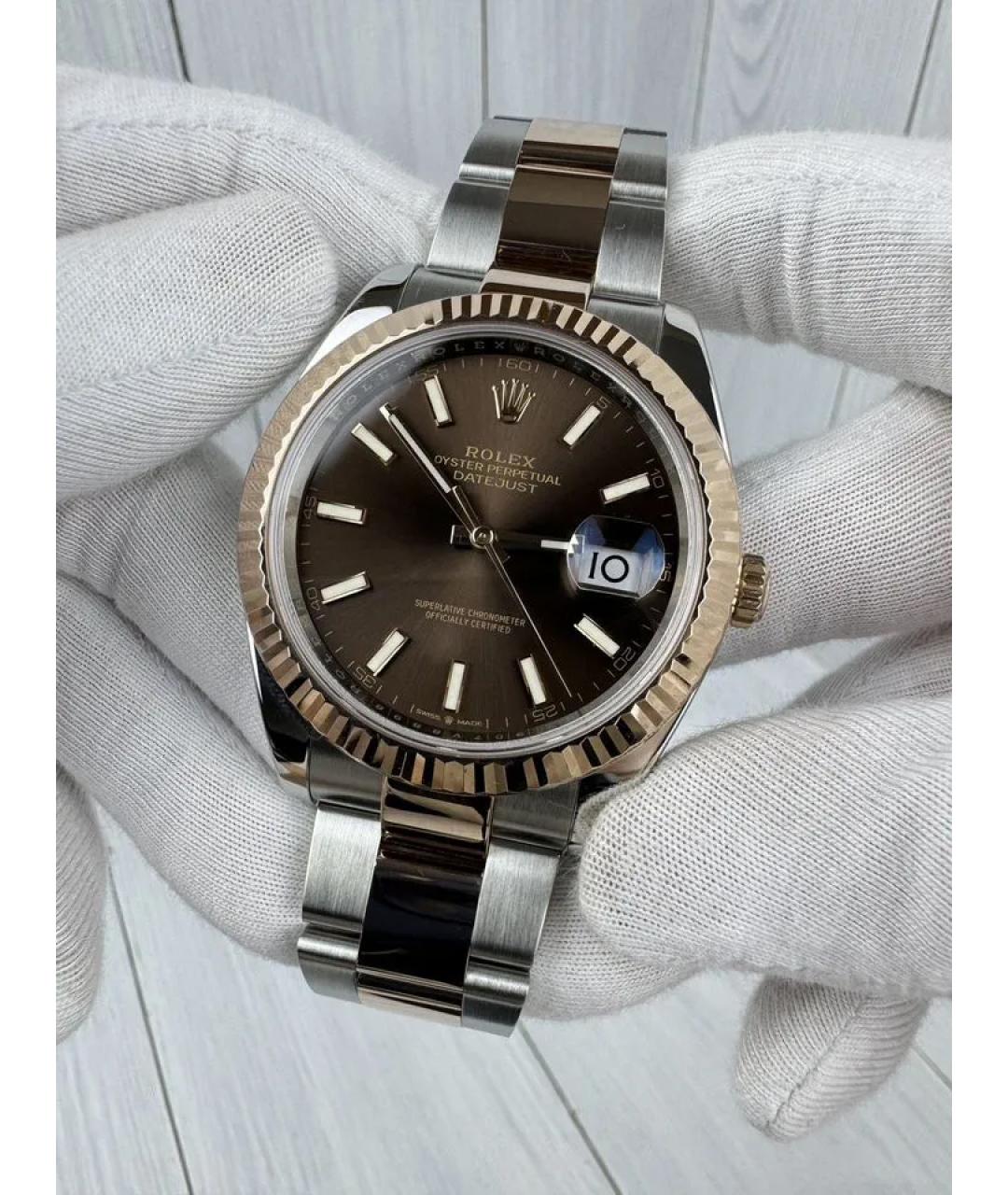 ROLEX Коричневые часы, фото 2