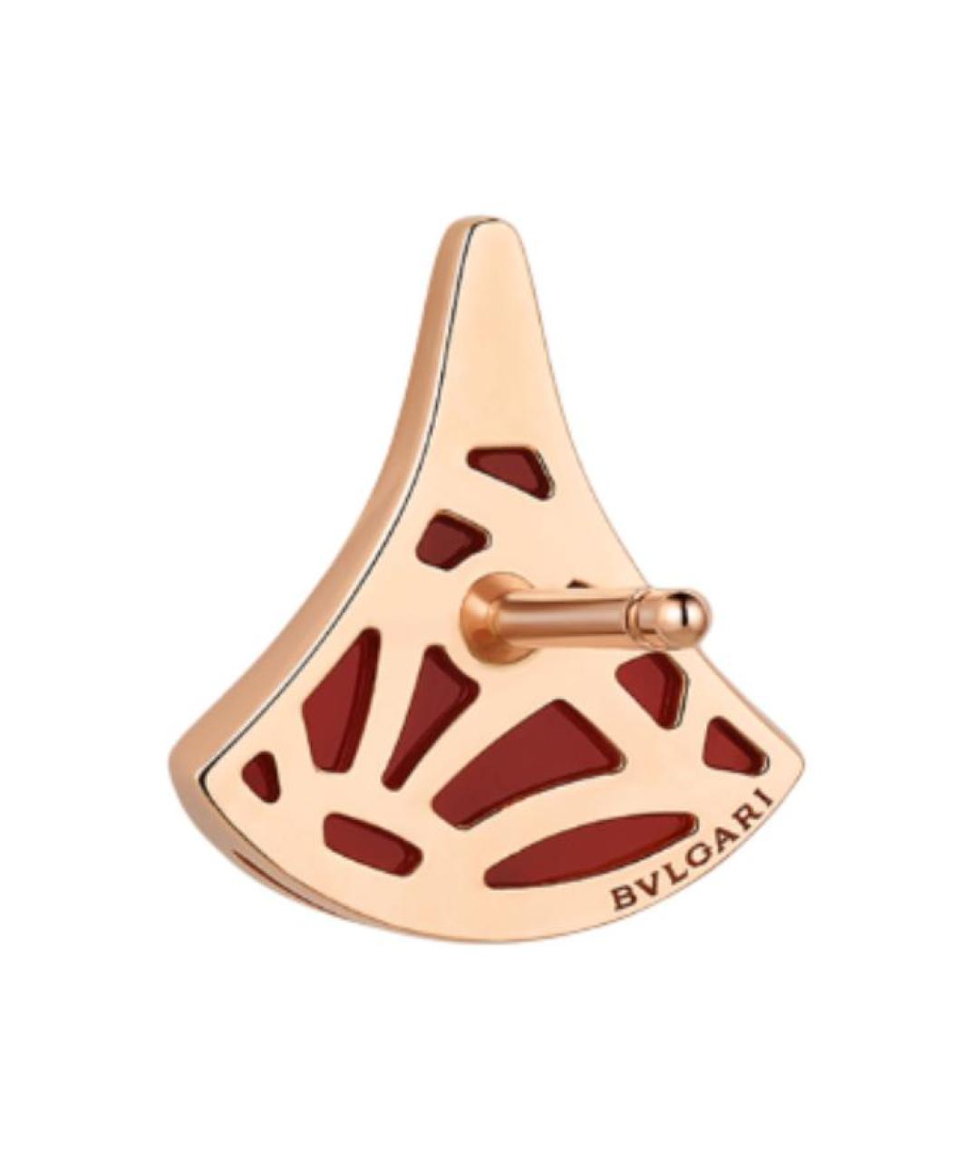 BVLGARI Красные серьги из розового золота, фото 2