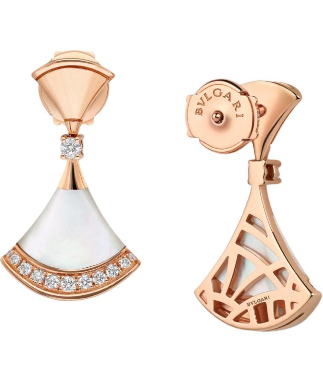 BVLGARI Серебряные серьги из розового золота, фото 2