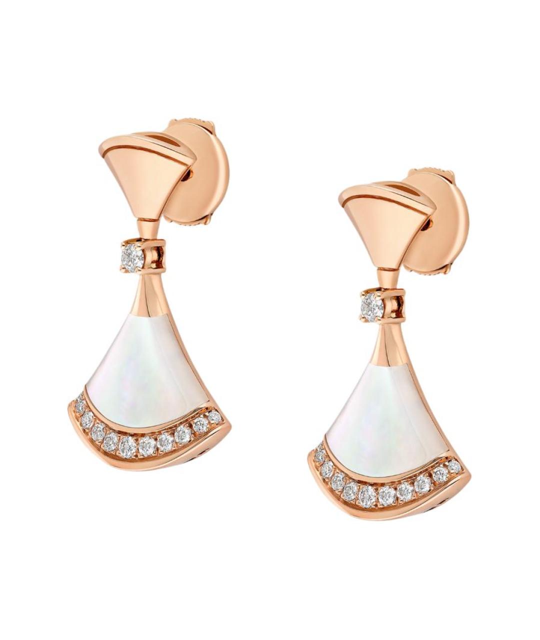 BVLGARI Серебряные серьги из розового золота, фото 1