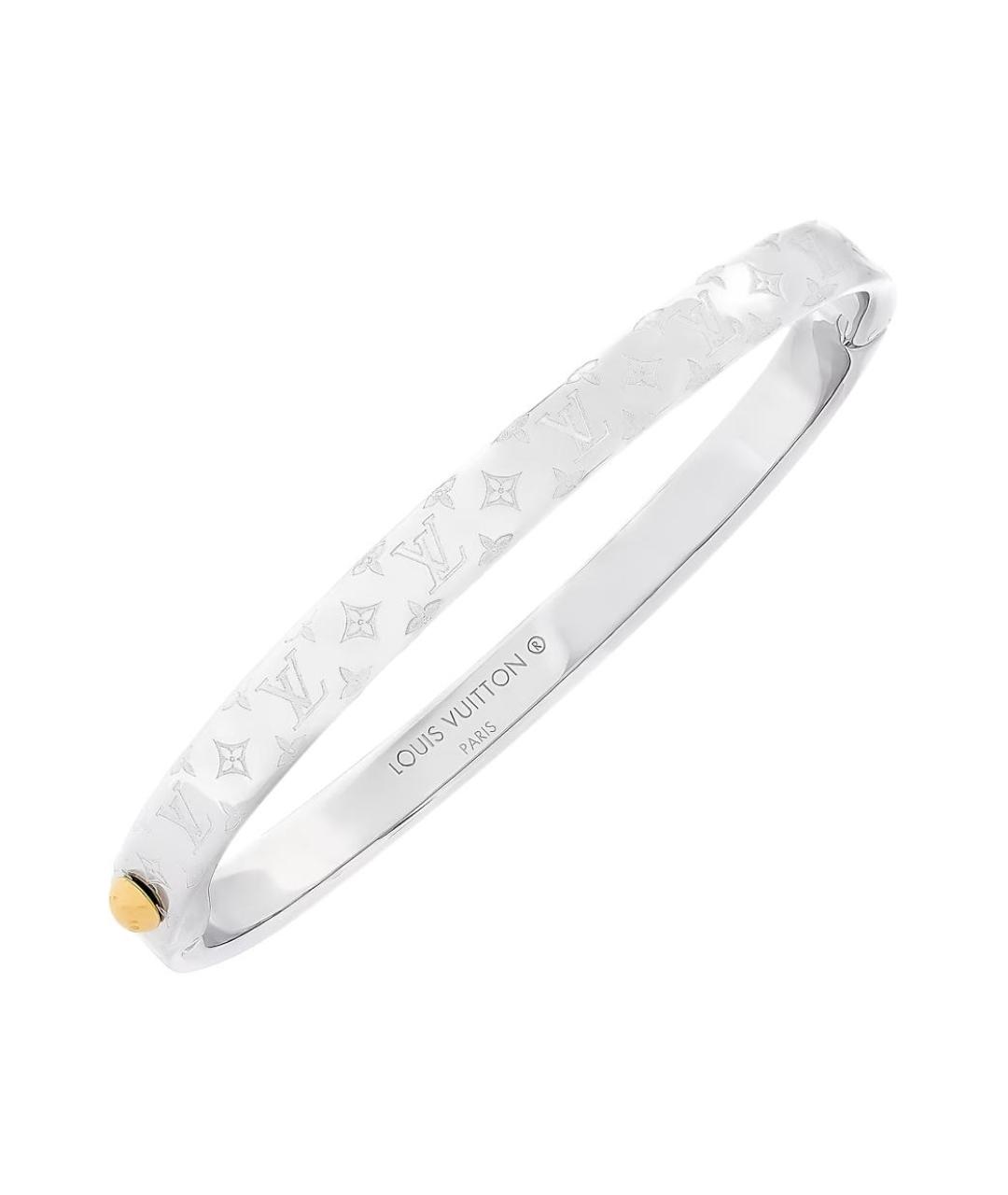 LOUIS VUITTON Серебрянный металлический браслет, фото 2