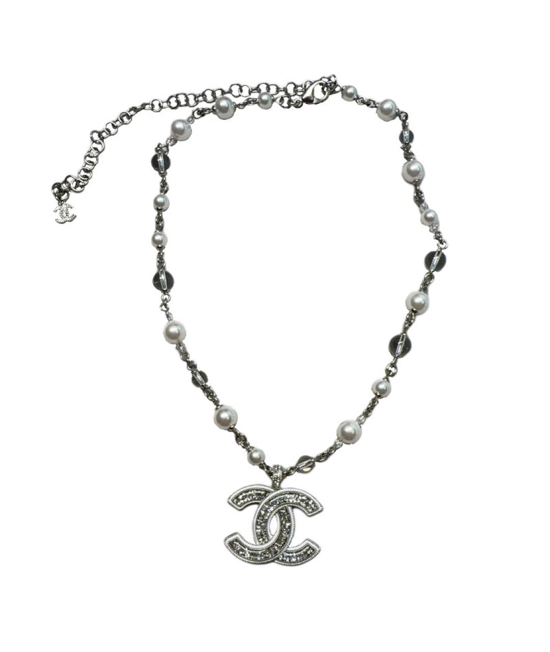 CHANEL Серебрянный металлический кулон, фото 1