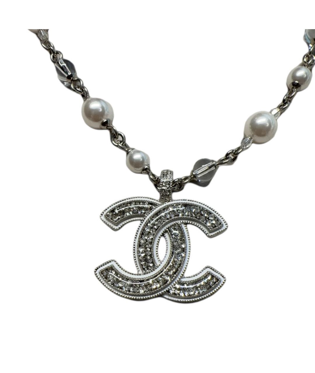 CHANEL Серебрянный металлический кулон, фото 2