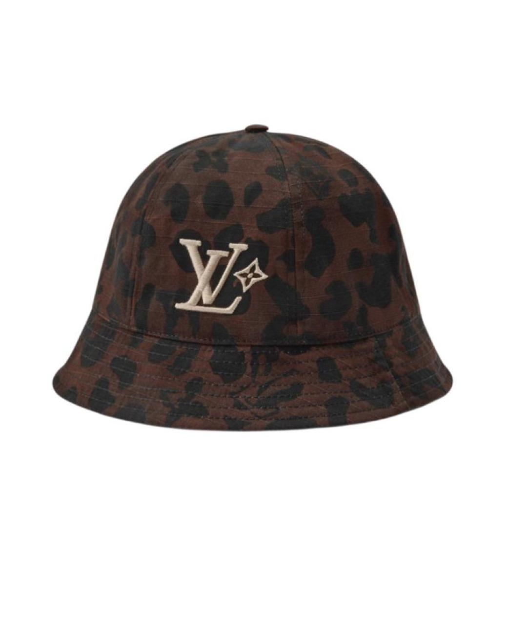 LOUIS VUITTON Коричневая хлопковая шляпа, фото 1