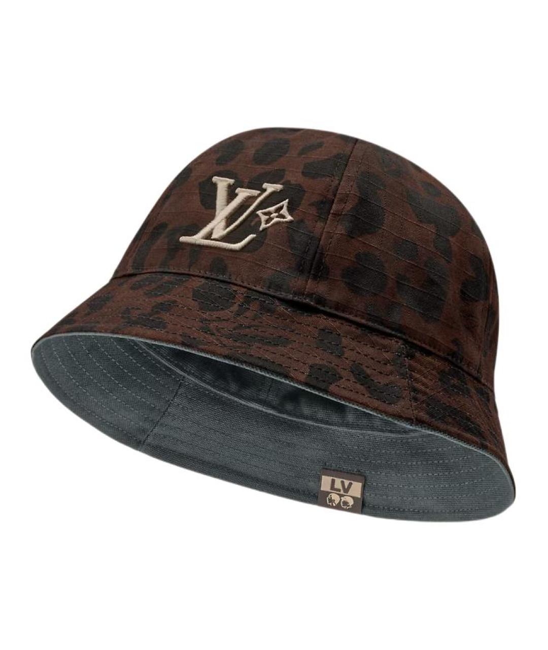 LOUIS VUITTON Коричневая хлопковая шляпа, фото 2