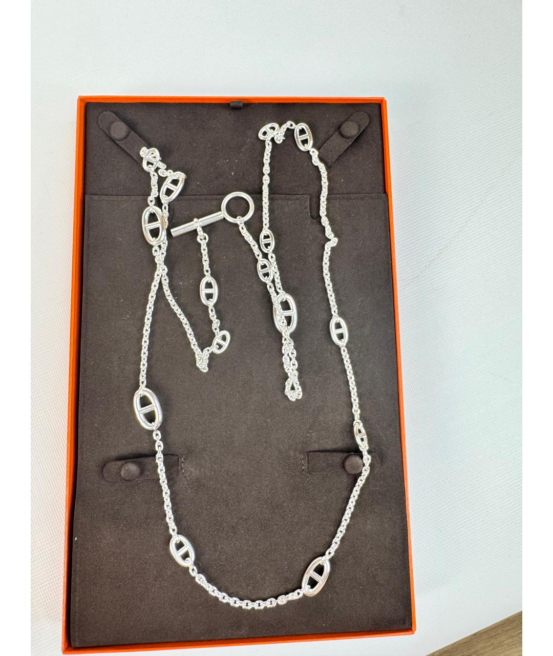HERMES Серебряная серебряная цепочка, фото 7