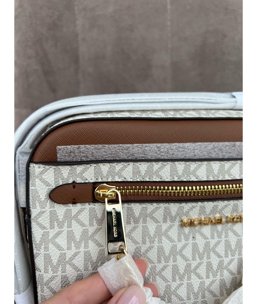 MICHAEL KORS Бежевая сумка через плечо, фото 6