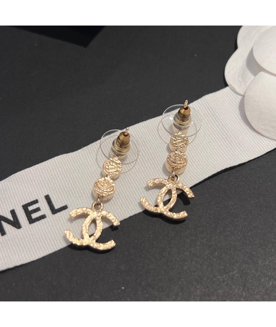 CHANEL Золотые серьги, фото 4