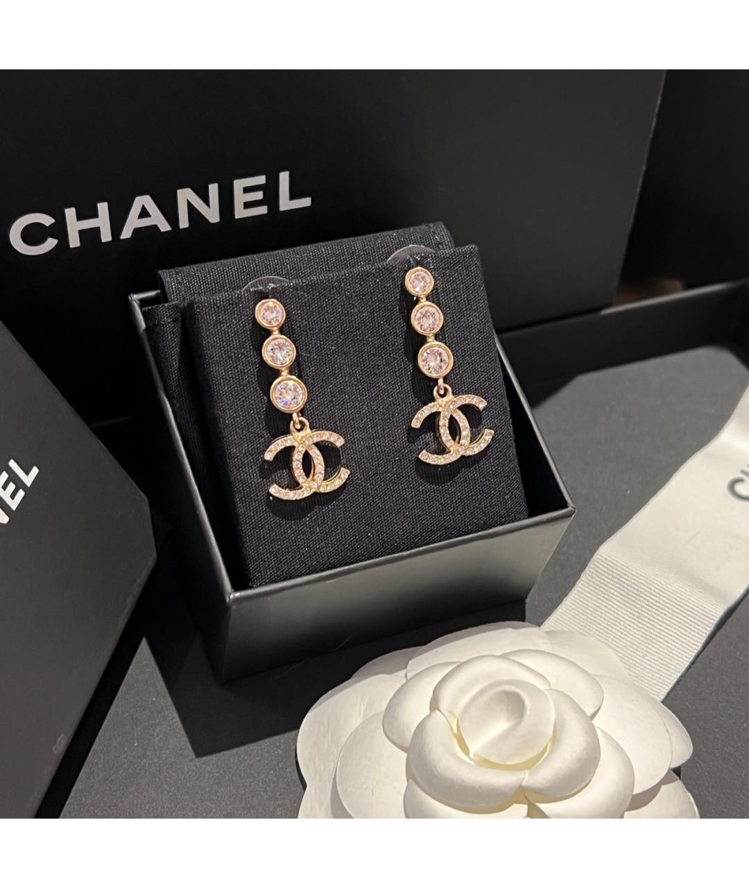CHANEL Золотые серьги, фото 2