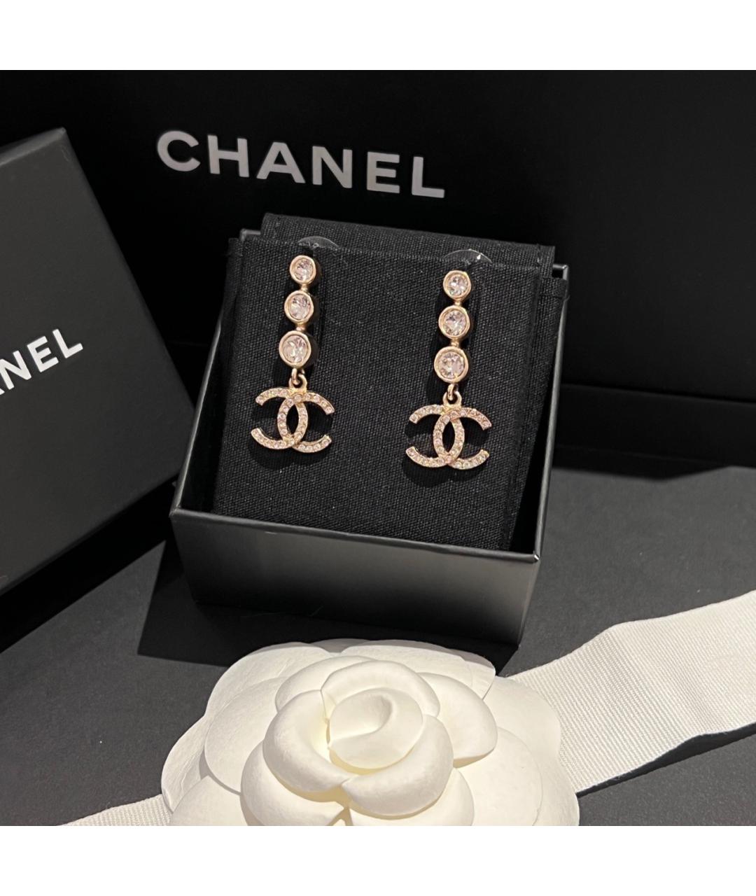 CHANEL Золотые серьги, фото 5