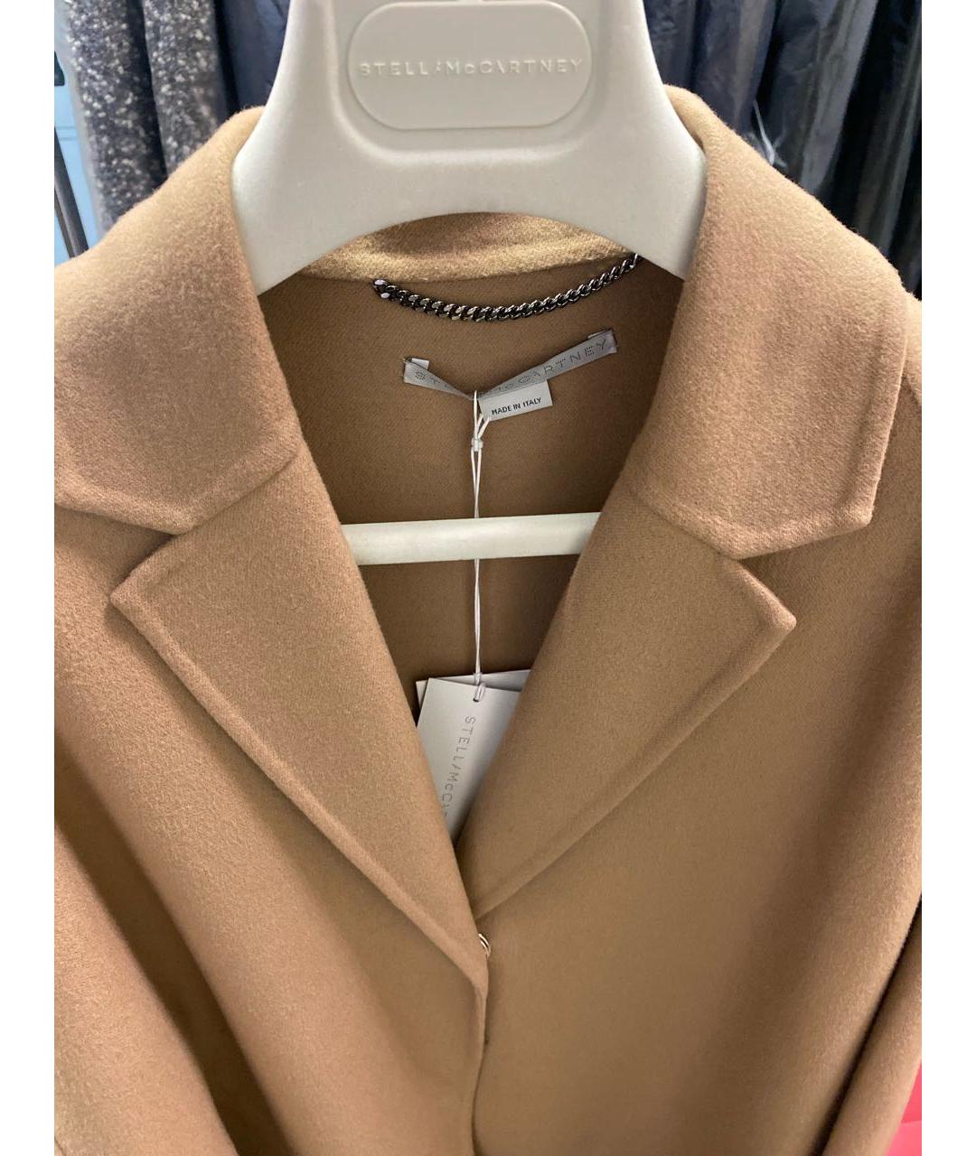STELLA MCCARTNEY Бежевое шерстяное пальто, фото 4