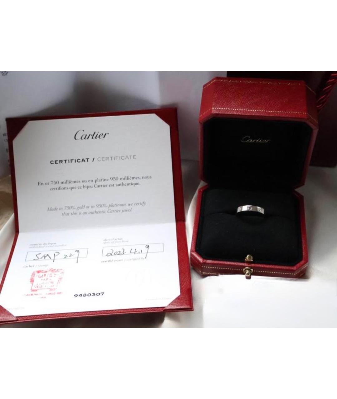 CARTIER Серое кольцо из белого золота, фото 2