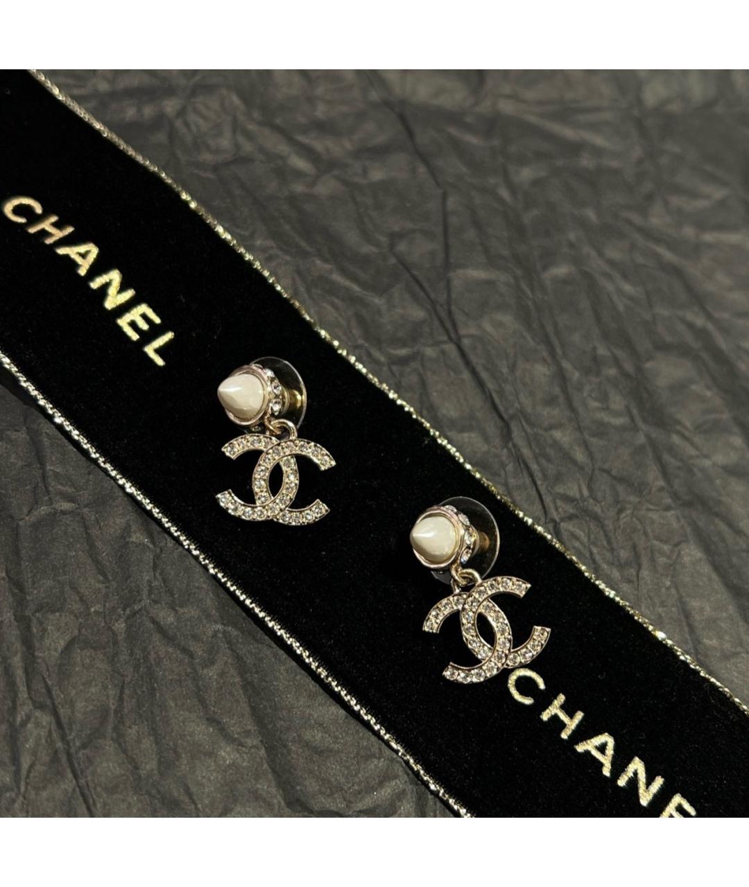 CHANEL Золотые серьги, фото 4