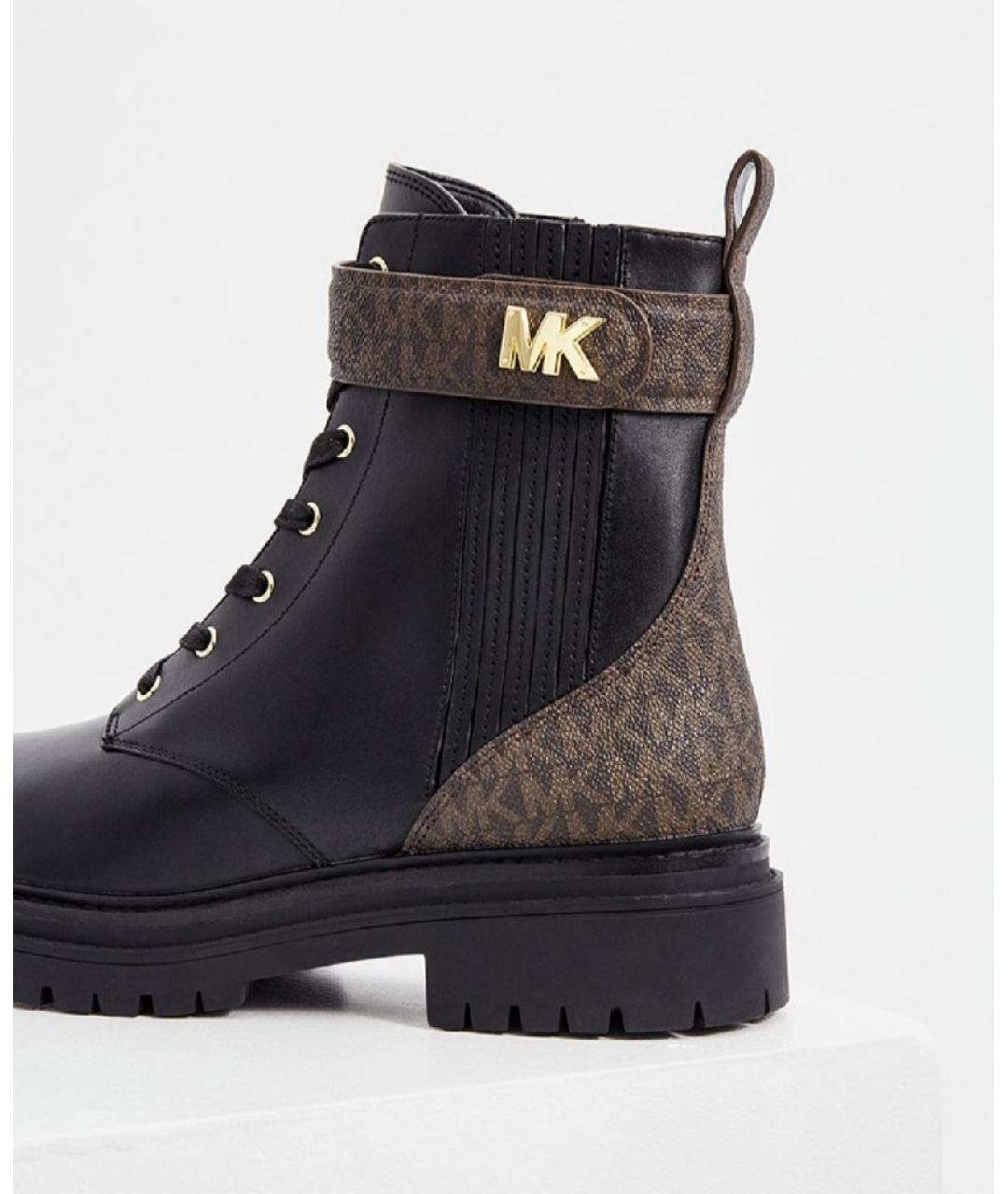 MICHAEL KORS Коричневые кожаные ботинки, фото 4