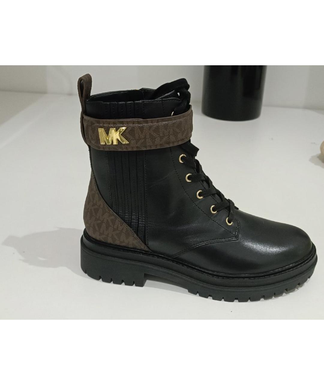 MICHAEL KORS Коричневые кожаные ботинки, фото 6