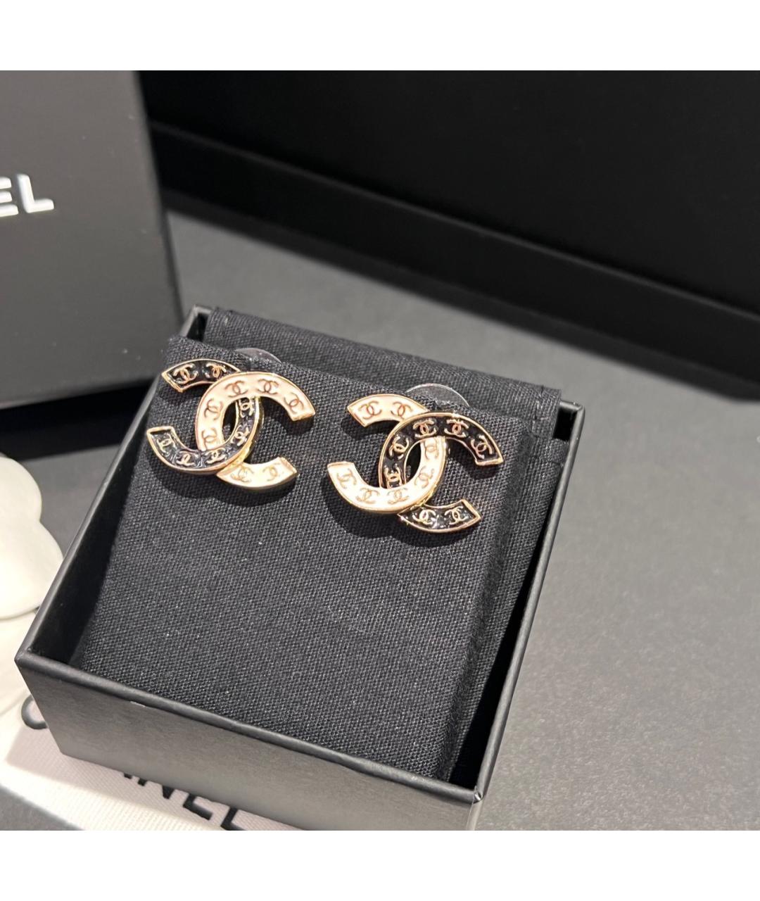 CHANEL Металлические серьги, фото 2