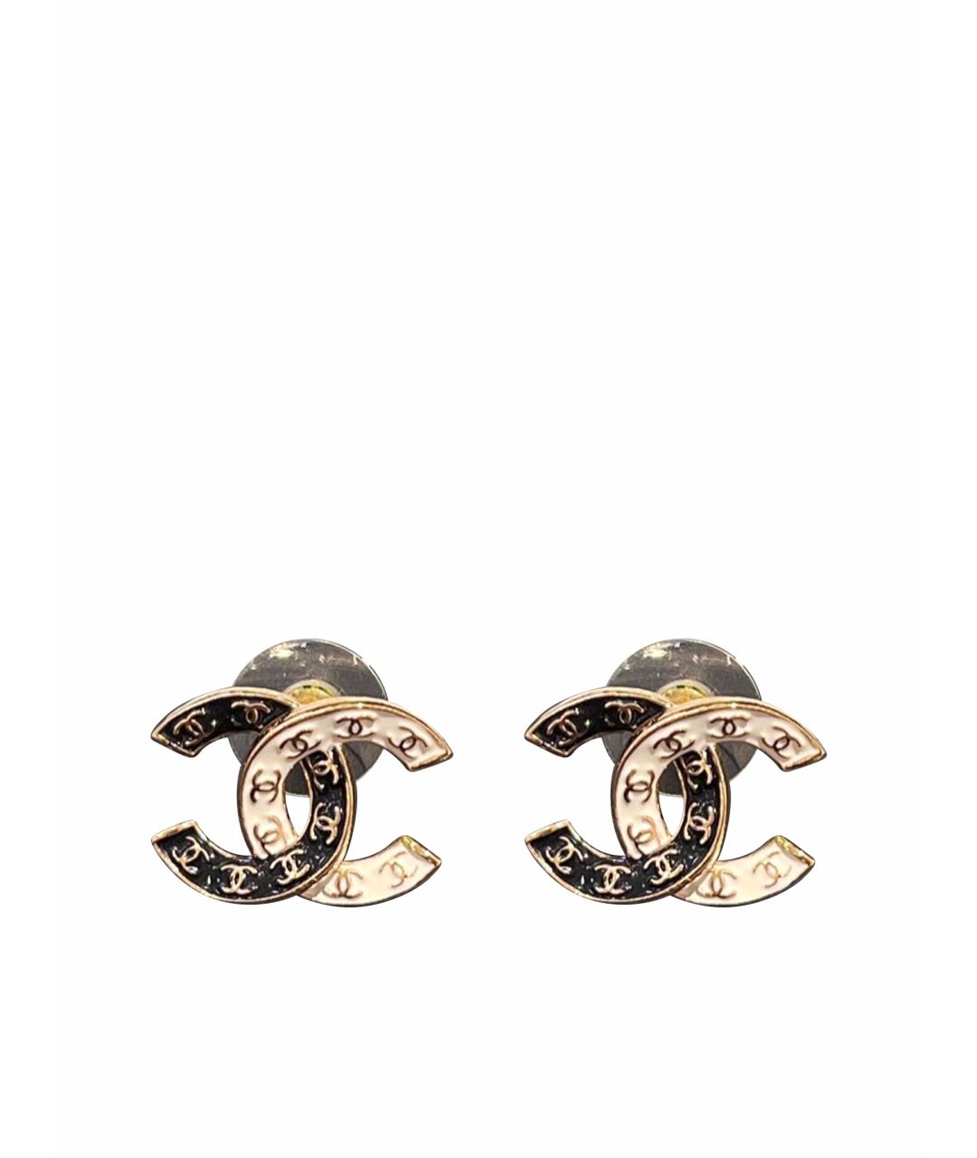CHANEL Металлические серьги, фото 1