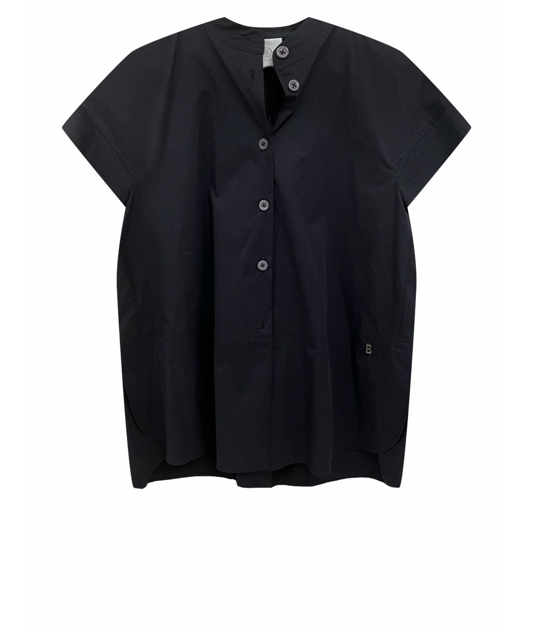 BOGNER Черная хлопко-эластановая рубашка, фото 1