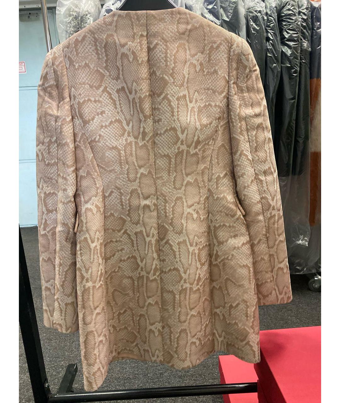 STELLA MCCARTNEY Бежевый хлопко-эластановый жакет/пиджак, фото 2