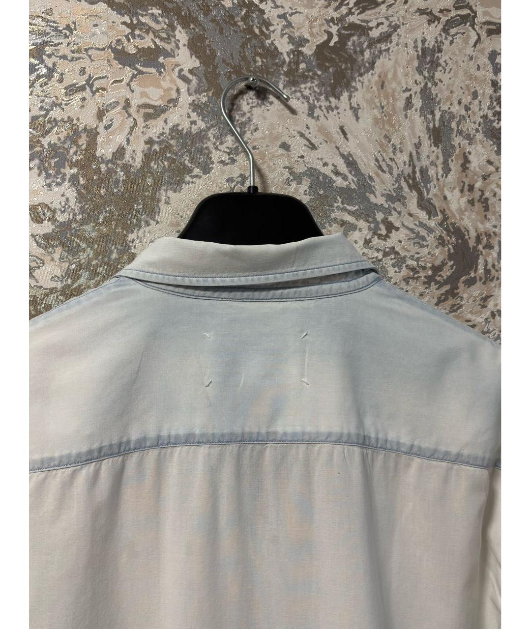 MAISON MARGIELA Белая хлопковая кэжуал рубашка, фото 4
