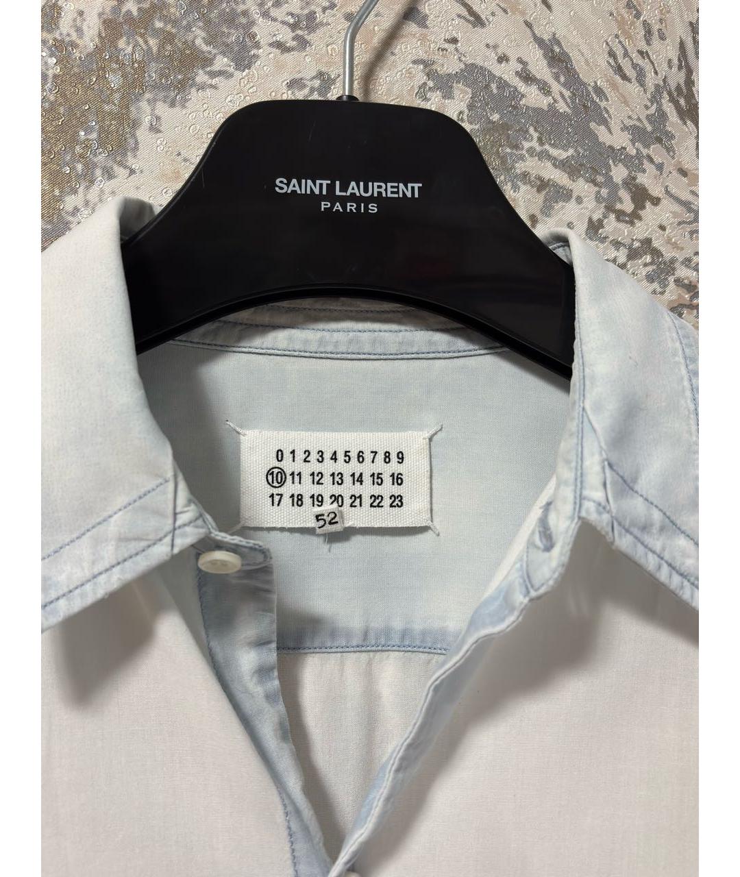 MAISON MARGIELA Белая хлопковая кэжуал рубашка, фото 7
