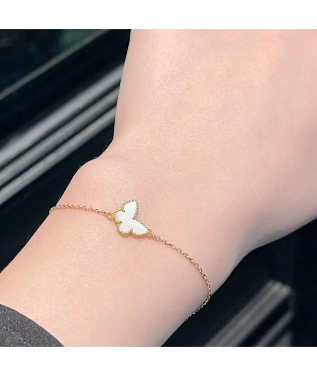 VAN CLEEF & ARPELS Белый браслет из желтого золота, фото 2