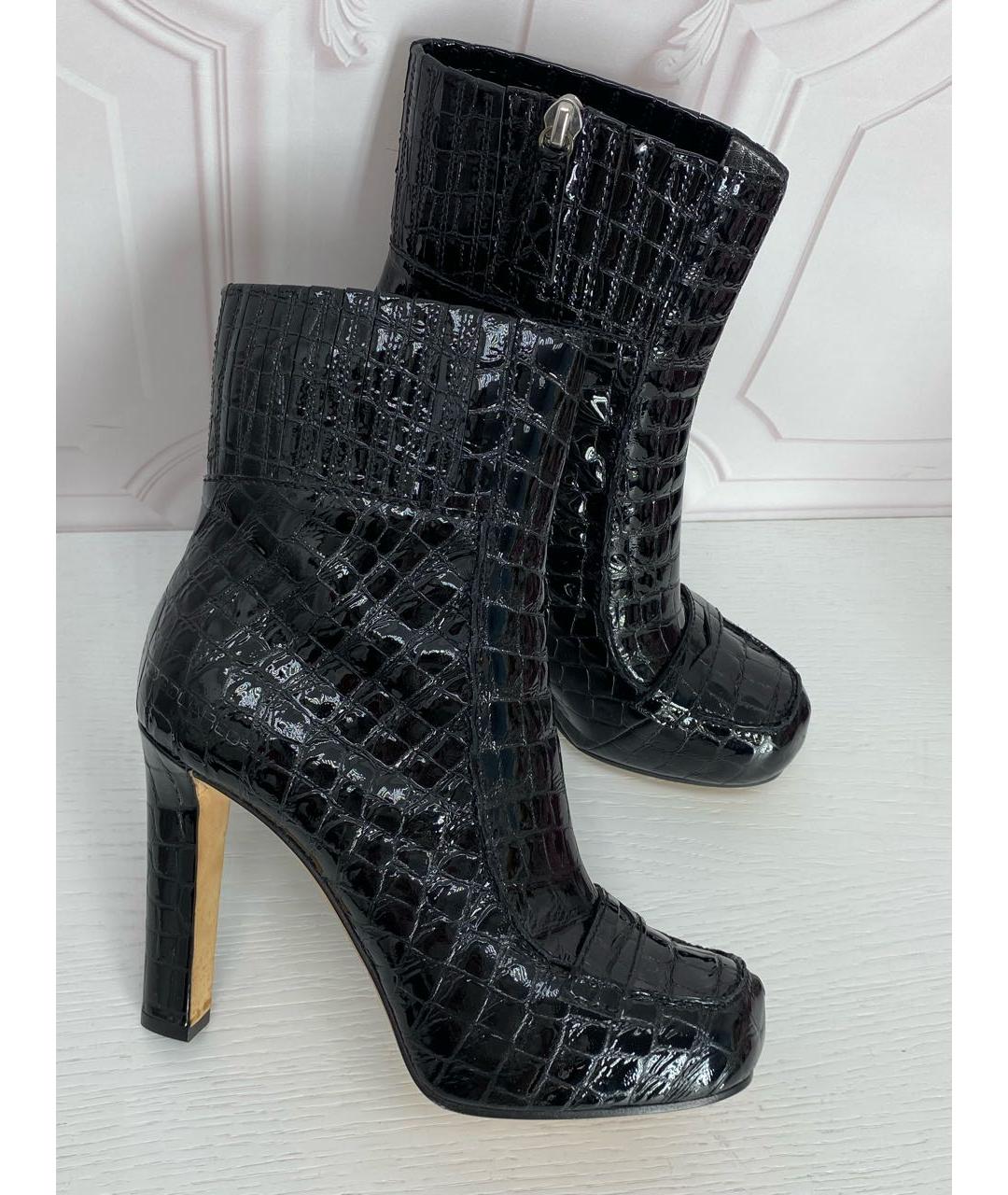 DSQUARED2 Черные кожаные сапоги, фото 7