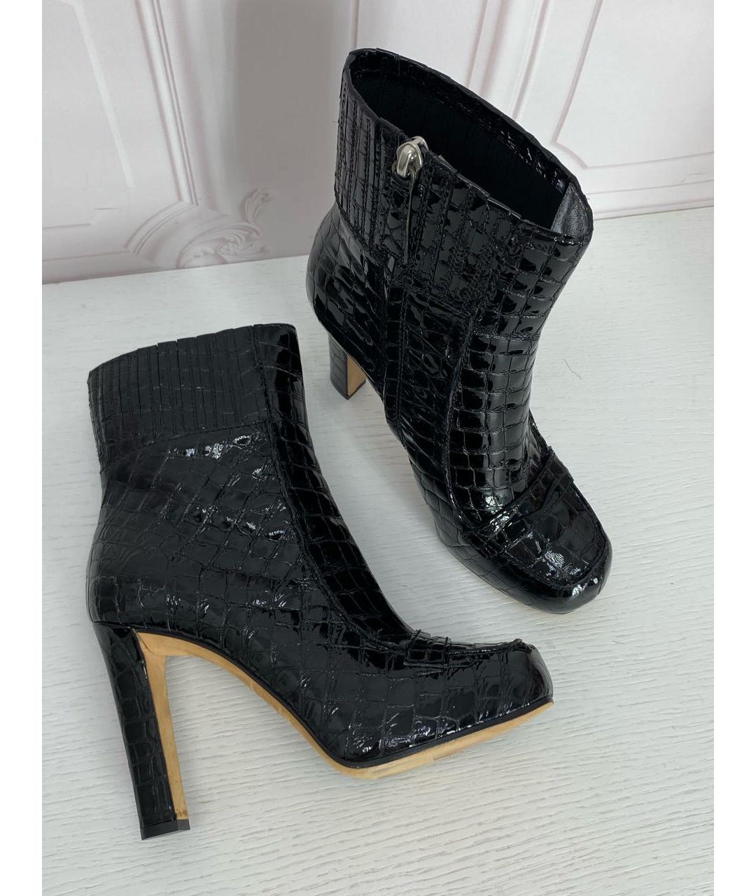 DSQUARED2 Черные кожаные сапоги, фото 3