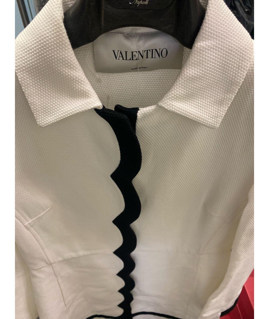 VALENTINO Белое хлопковое пальто, фото 4