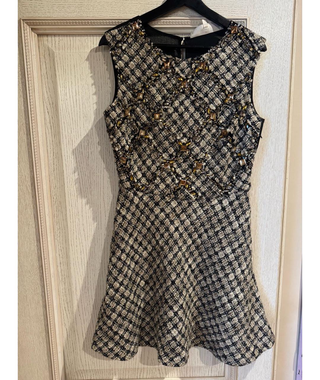 ELISABETTA FRANCHI Шерстяное коктейльное платье, фото 8