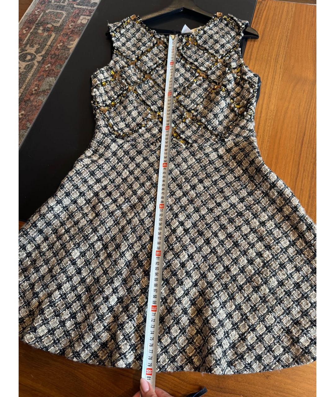 ELISABETTA FRANCHI Шерстяное коктейльное платье, фото 6