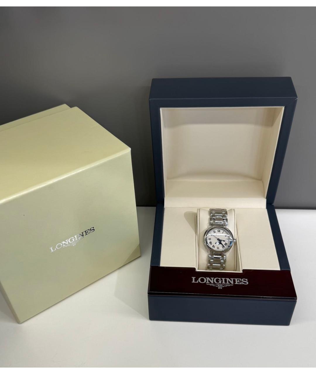 LONGINES Бежевые металлические часы, фото 3