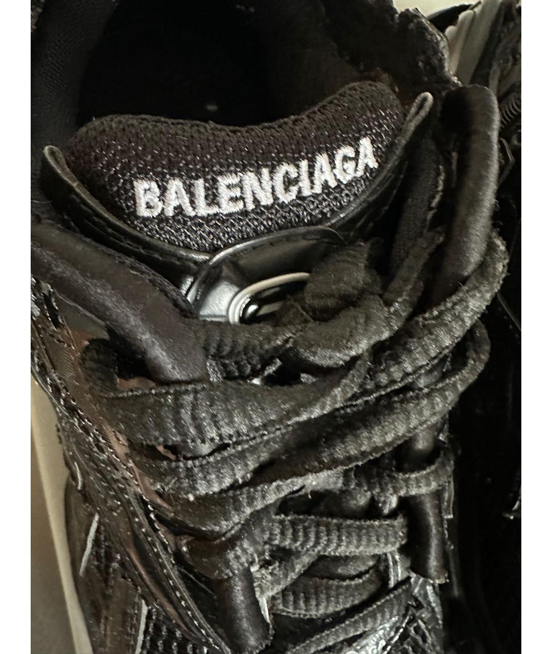 BALENCIAGA Черные синтетические кроссовки, фото 5