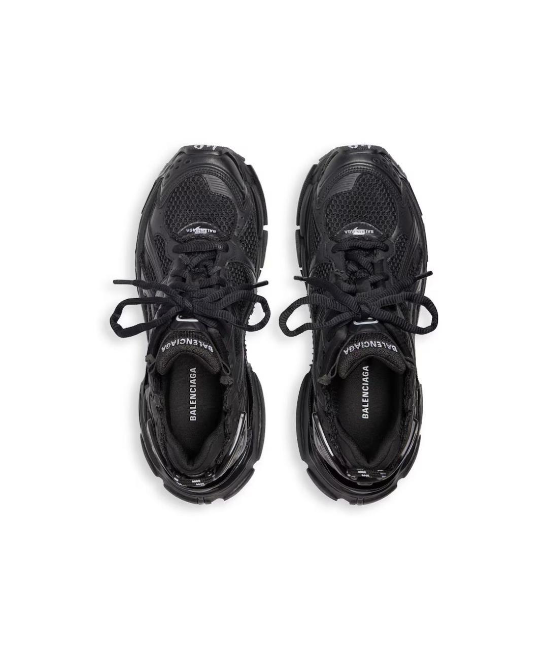 BALENCIAGA Черные синтетические кроссовки, фото 2