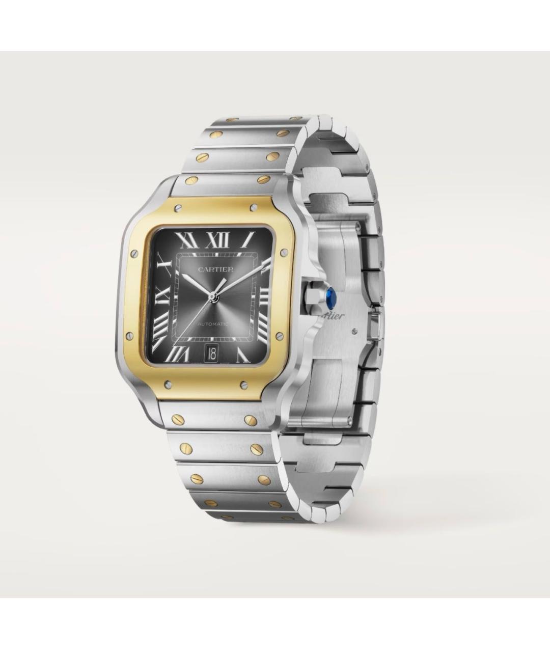 CARTIER Серебряные часы из желтого золота, фото 2