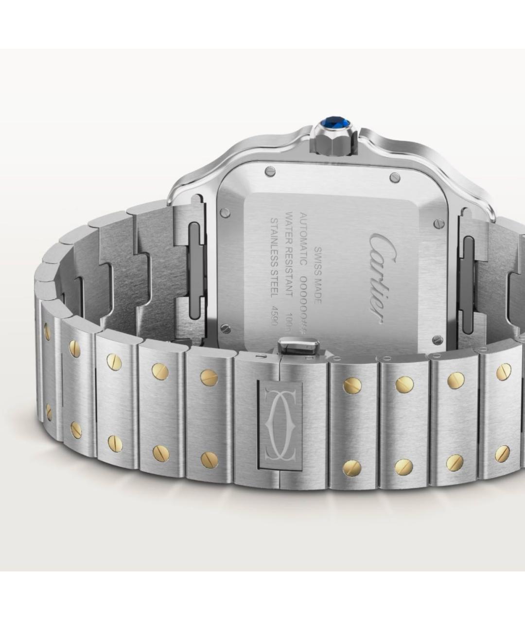 CARTIER Серебряные часы из желтого золота, фото 4