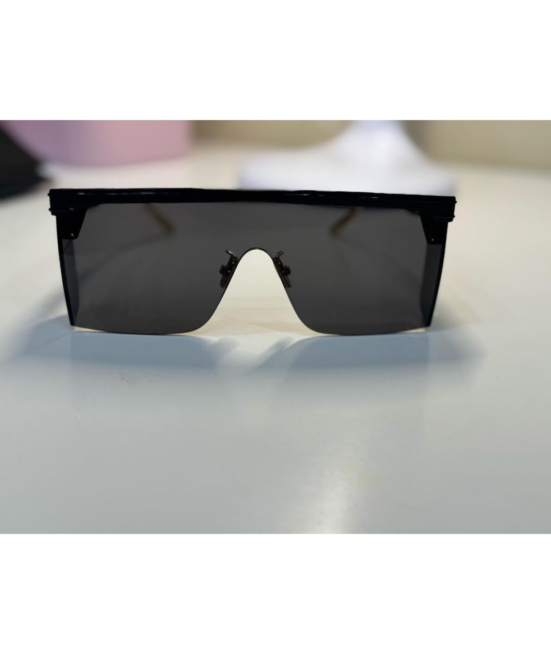 CHRISTIAN DIOR Черные пластиковые солнцезащитные очки, фото 4