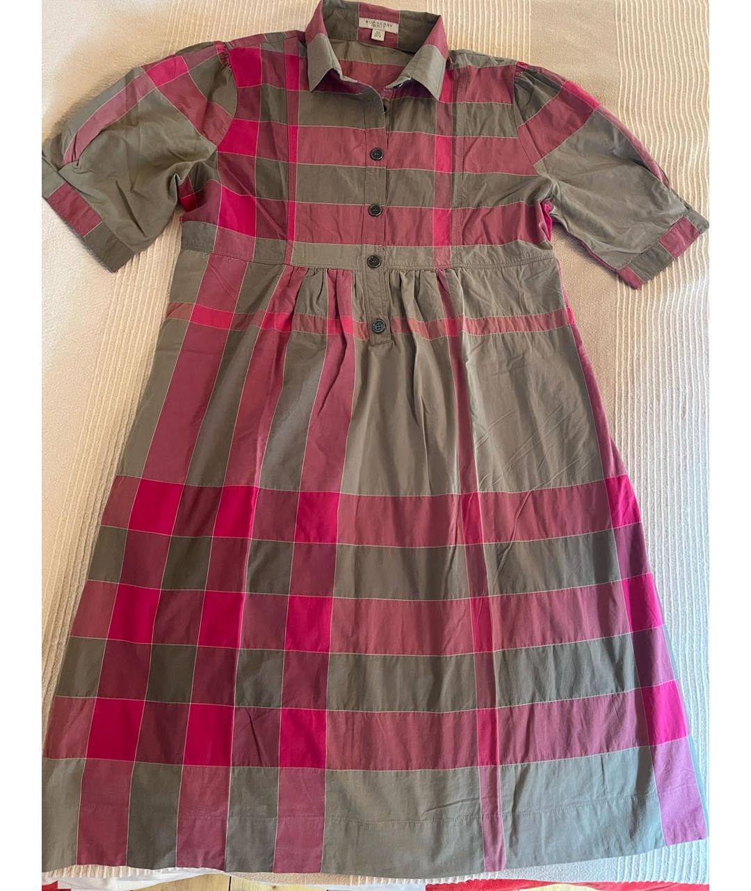 BURBERRY Хлопковое повседневное платье, фото 4