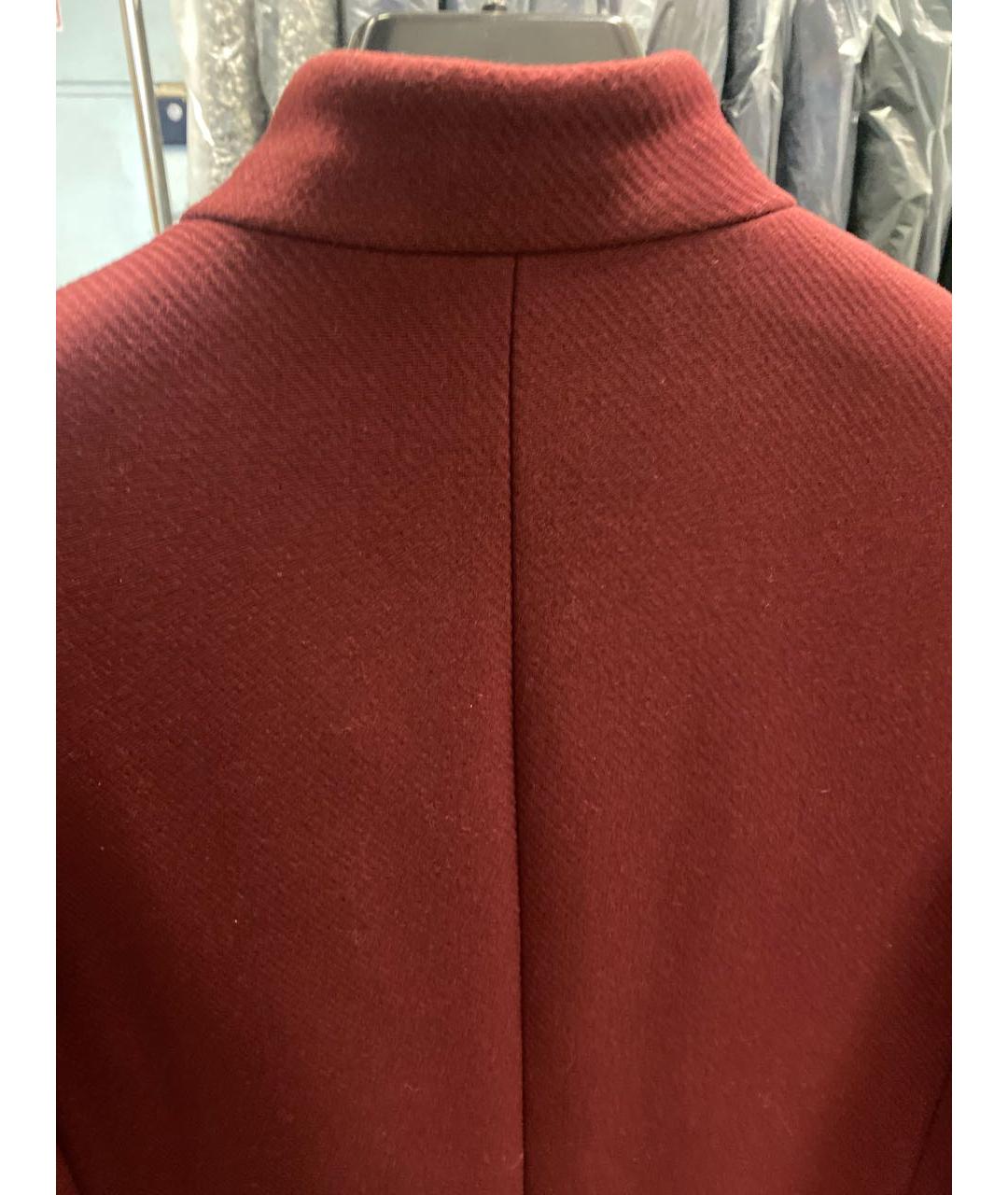 STELLA MCCARTNEY Бордовое шерстяное пальто, фото 3