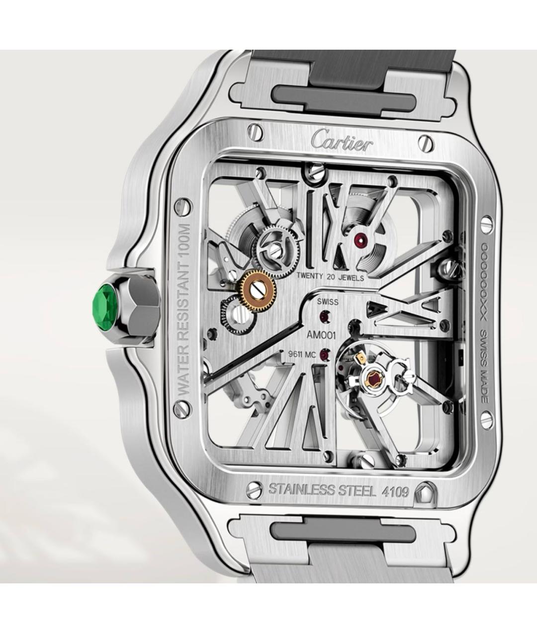 CARTIER Серебряные часы, фото 3