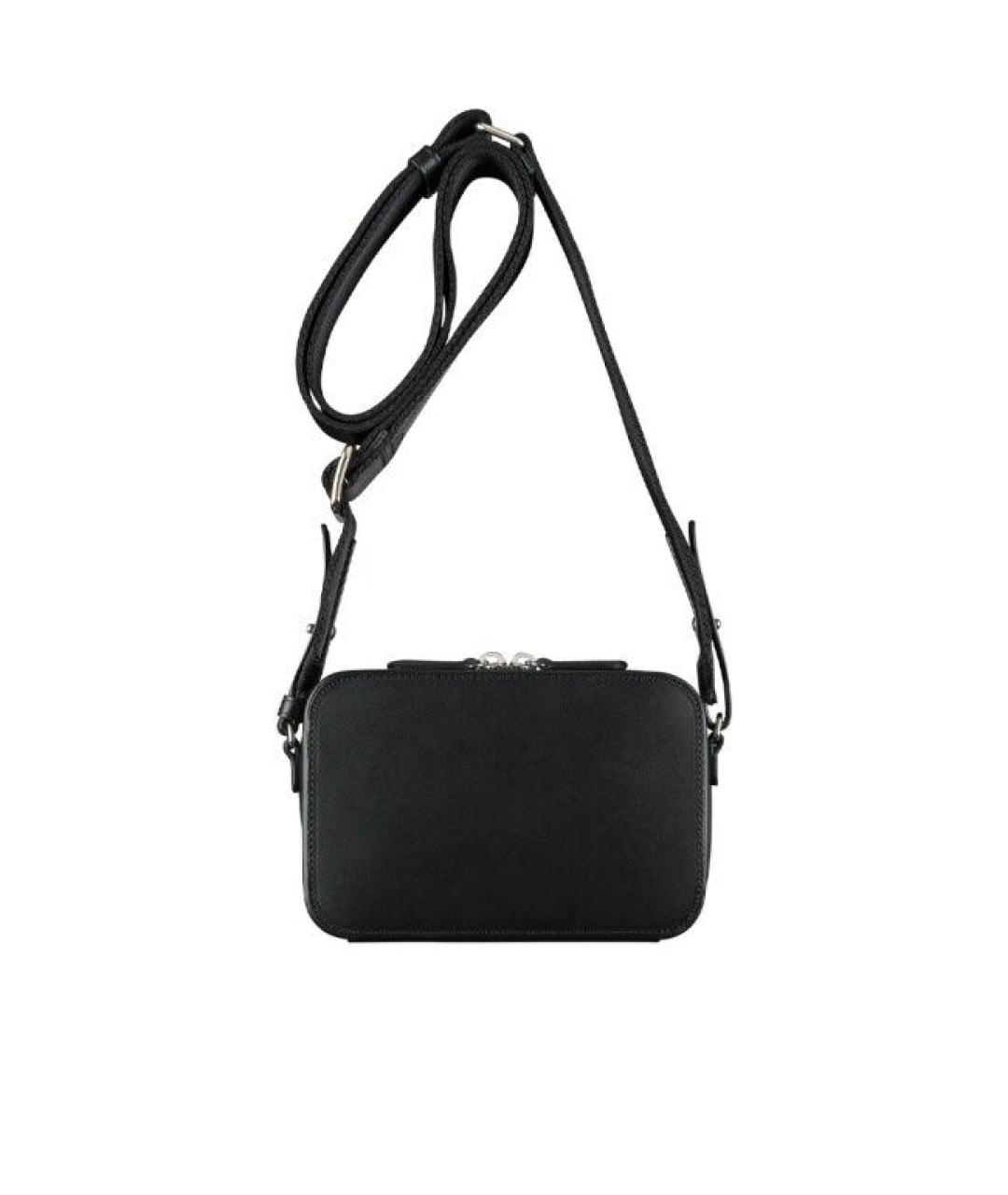 A.P.C. Черная кожаная сумка на плечо, фото 2