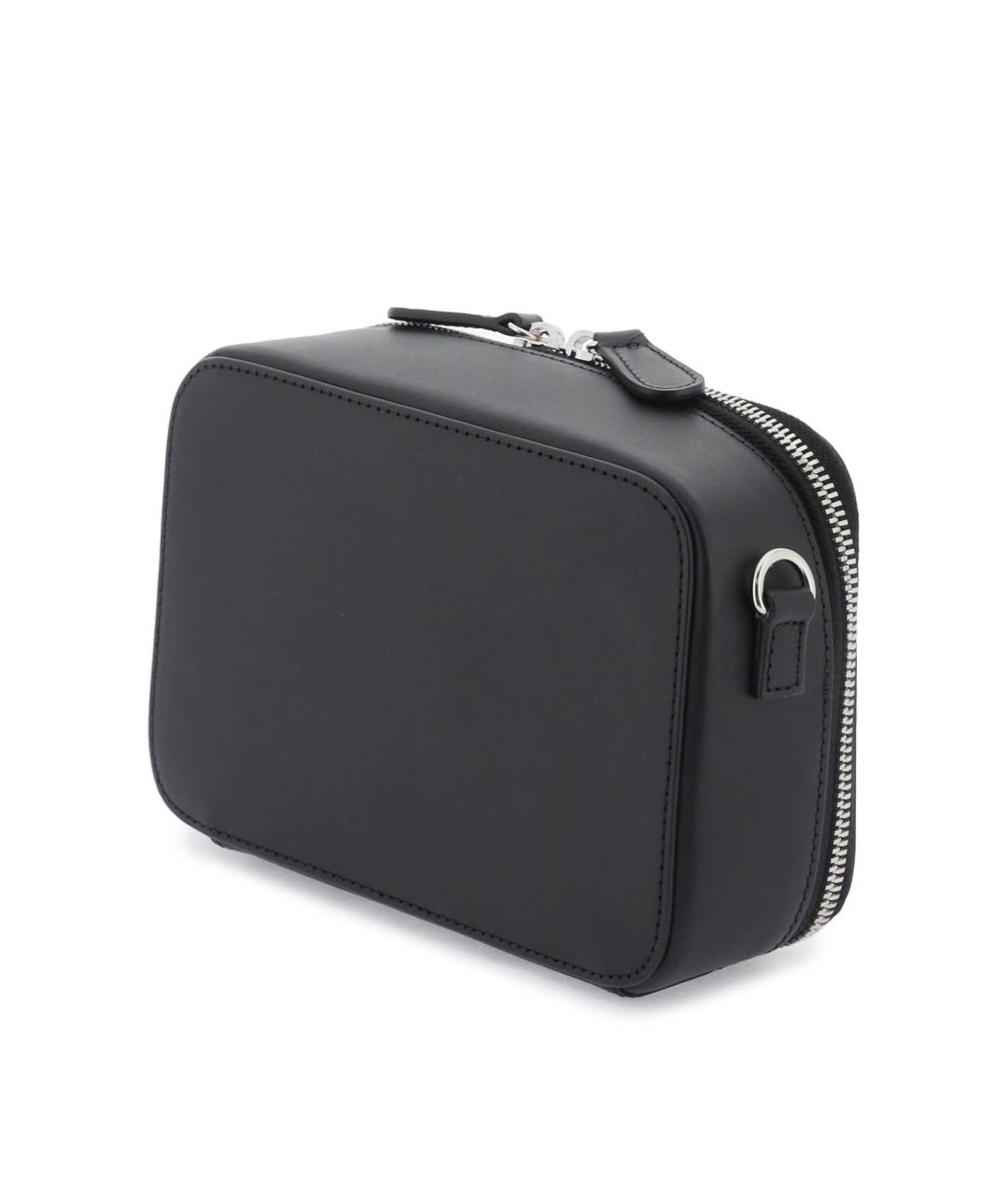 A.P.C. Черная кожаная сумка на плечо, фото 3