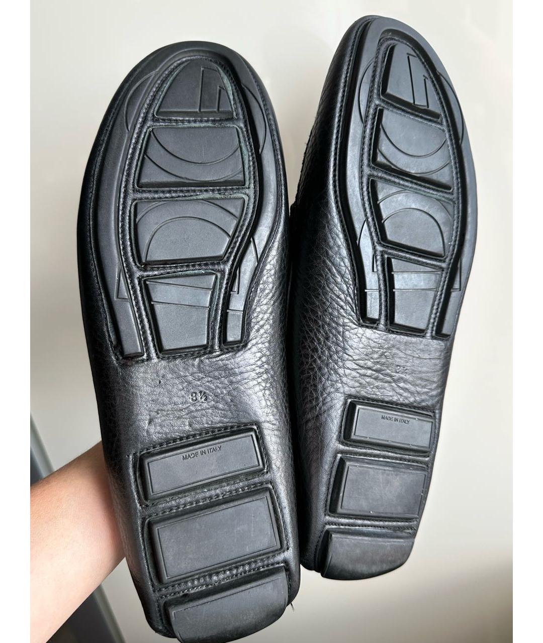 DOLCE&GABBANA Черные кожаные мокасины, фото 8