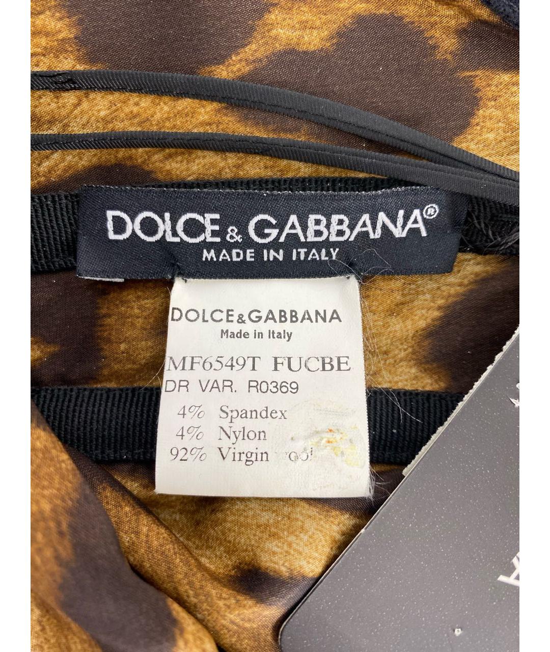 DOLCE&GABBANA Бордовое шерстяное платье, фото 5